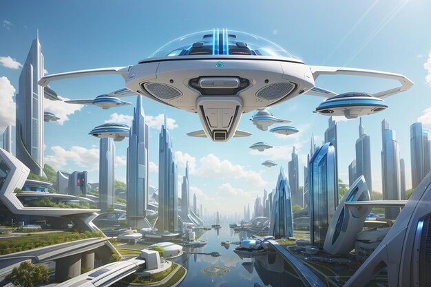 Perfection unleashed exploring a utopian tomorrow with flying cars and selfsustaining cities