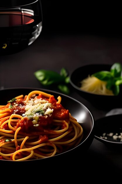 Perfectly cooked al dente spaghetti in a delightful homemade tomato sauce