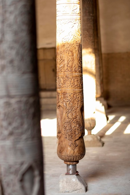 Perfectly designed wooden carving in uzbekistan