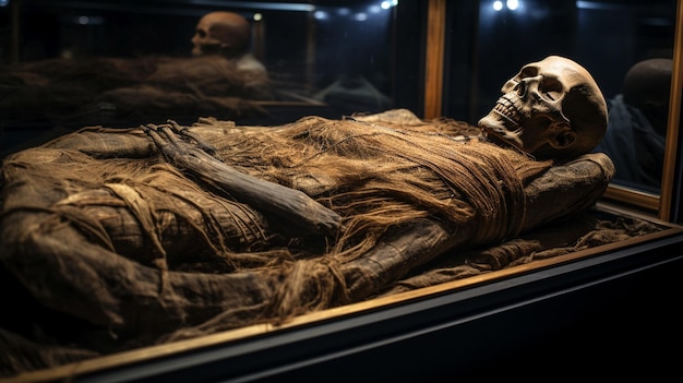 Photo perfectly preserved mummy