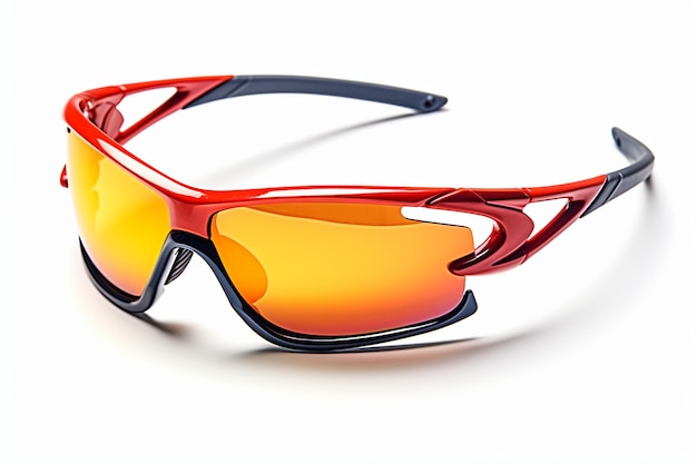 Performance Eyewear Sports Sunglasses Isolated White Background Generative AI
