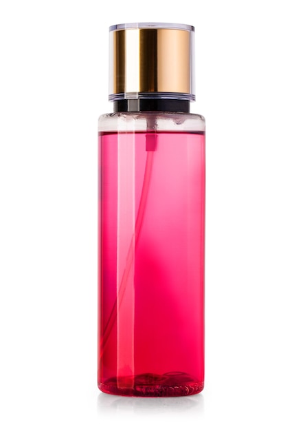 Perfume in beautiful bottle isolated on white with clipping path