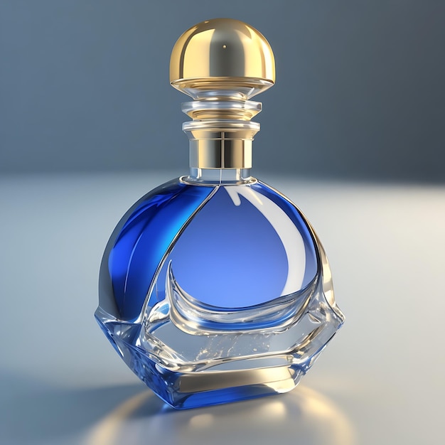 Perfume bottle 3d rendering