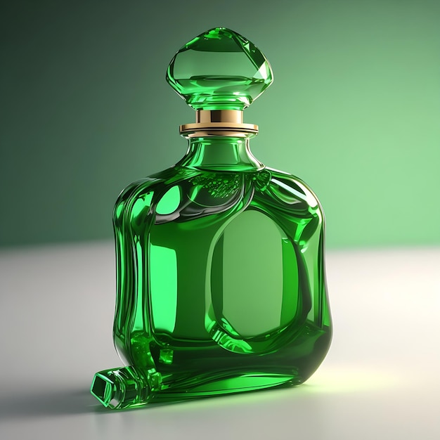 Perfume bottle 3d rendering