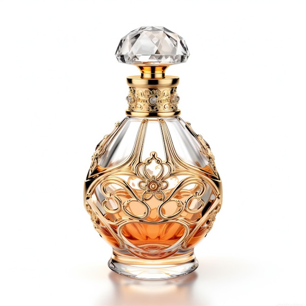 Perfume bottle isolated on white background