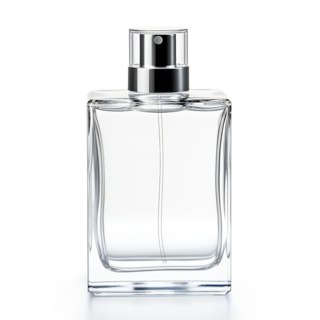 Photo perfume bottle isolated on white background