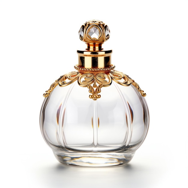 Perfume bottle isolated on white background