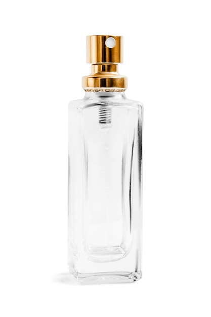 Photo perfume bottle isolated