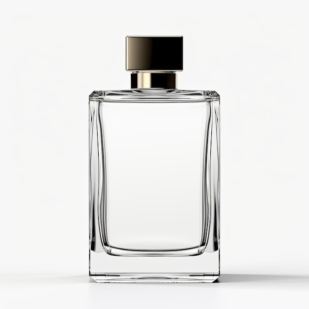 Photo perfume bottle mockup fragrance bottle ad