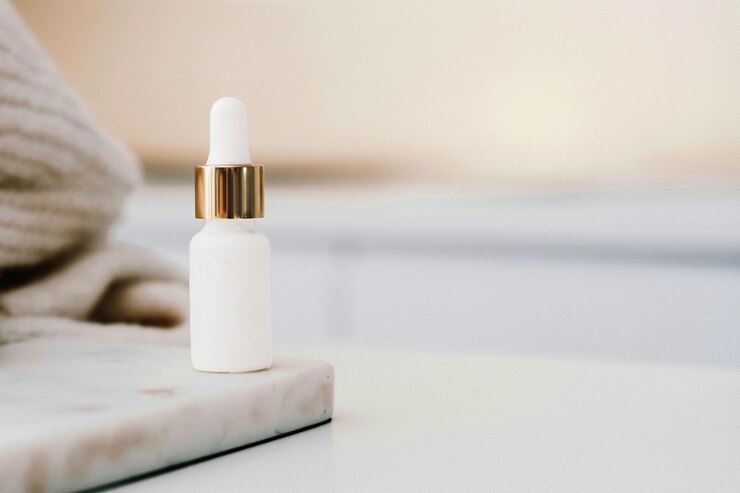 Photo perfume bottle mockup