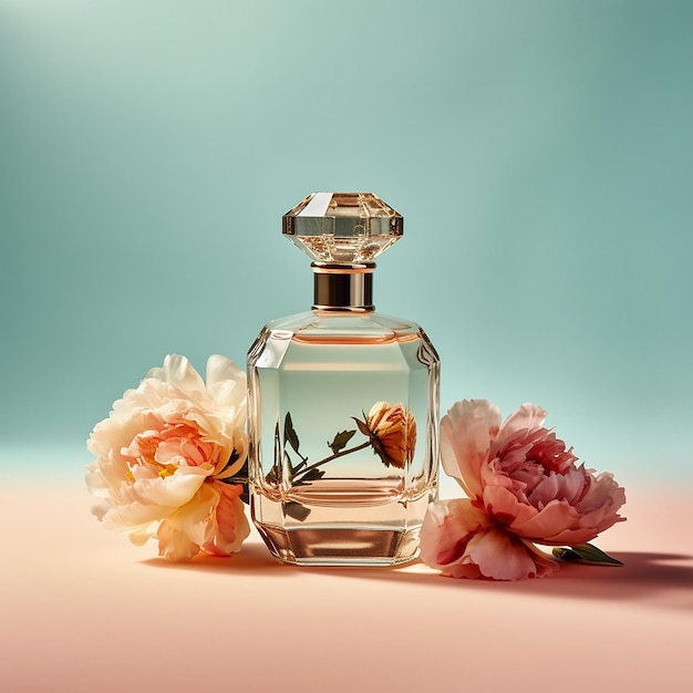 a perfume bottle pastel color