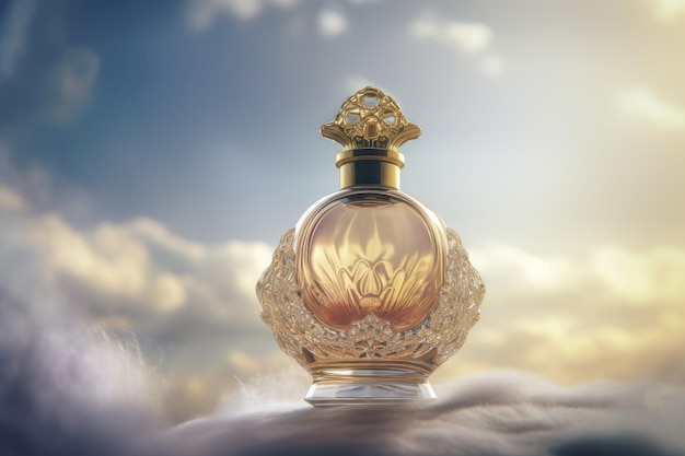 Perfume bottle sky Generate AI