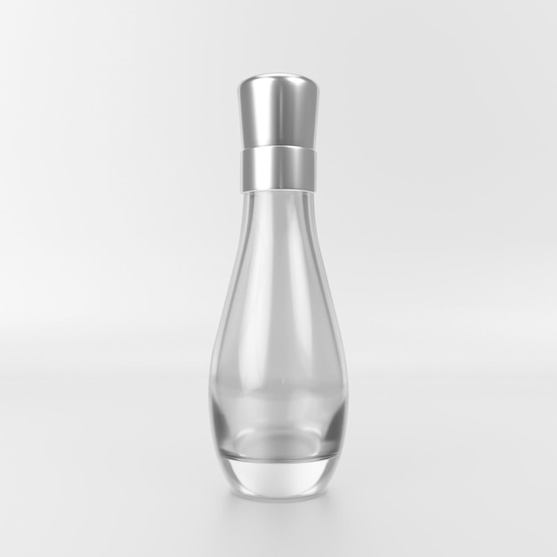 Perfume bottle on a white background 3d render