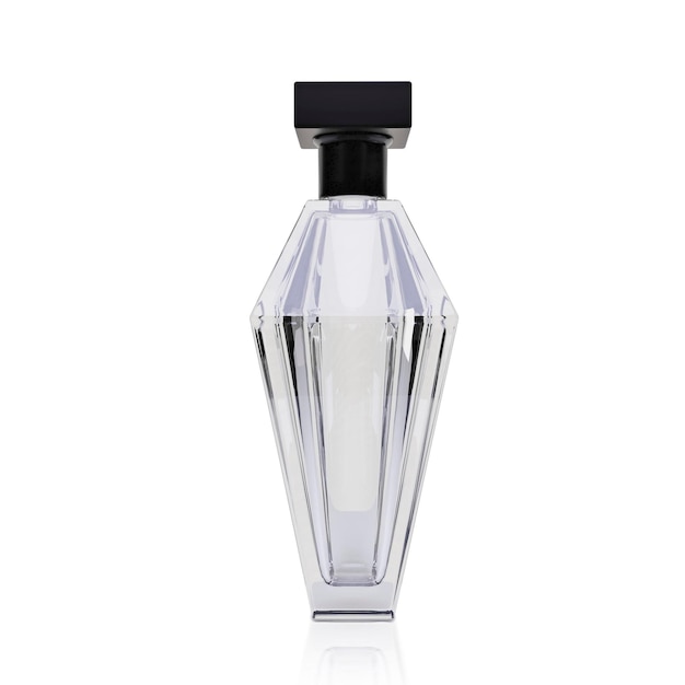 Perfume bottle on a white background 3d render