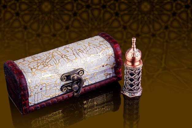 Foto bottiglie di profumo di bellissimo stile arabo islamico