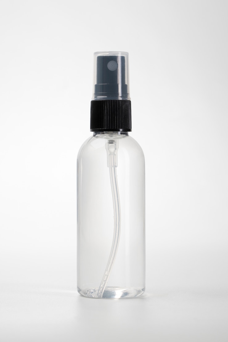 Photo perfume, deodorant, freshener spray bottle
