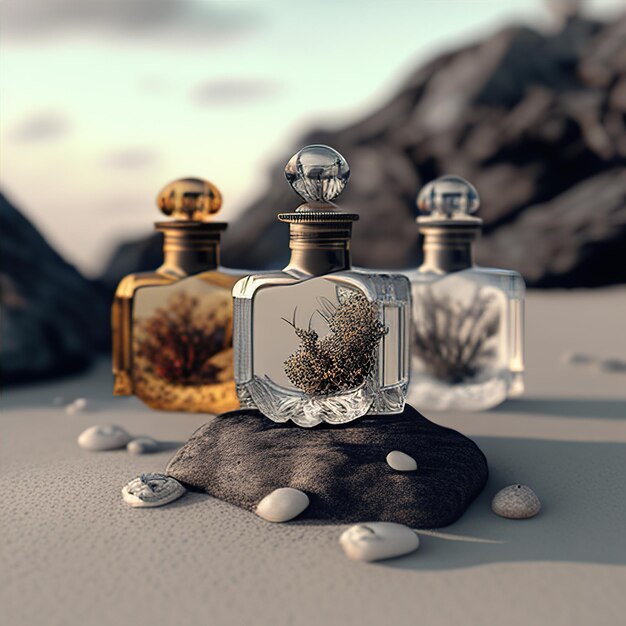 Photo perfume mockup