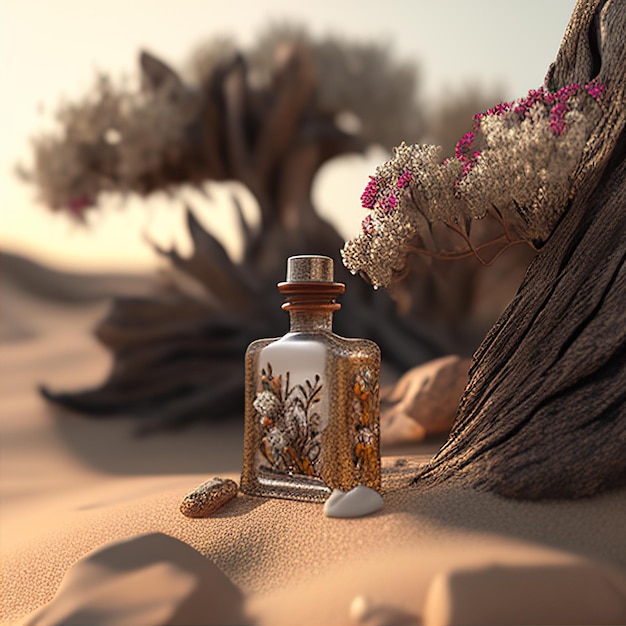 Photo perfume mockup