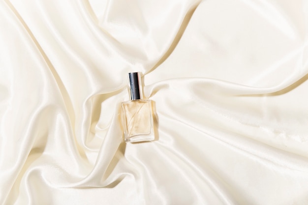 Perfume on silk fabric