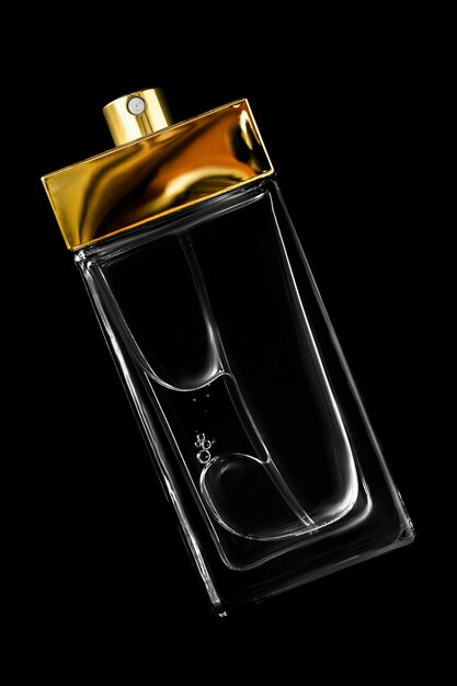 Perfumery vial on black