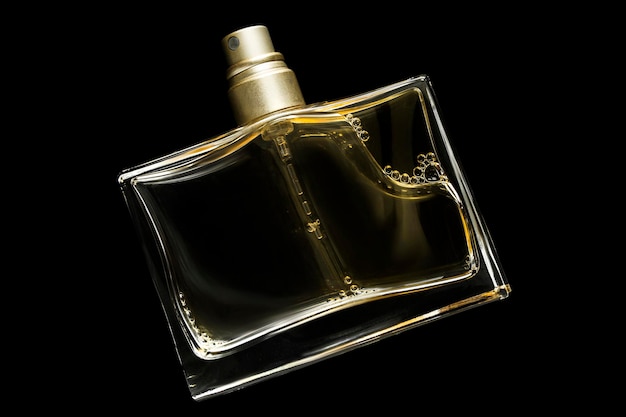 Perfumery vial on black