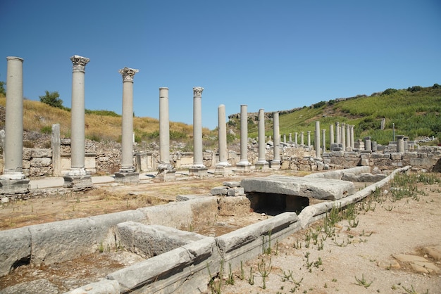 Antalya Turkiye의 Perge 고대 도시