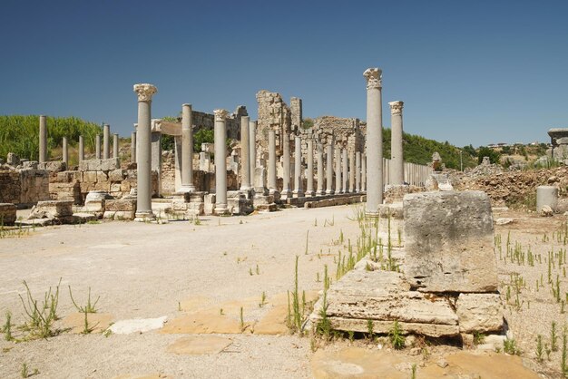 Antalya Turkiye의 Perge 고대 도시