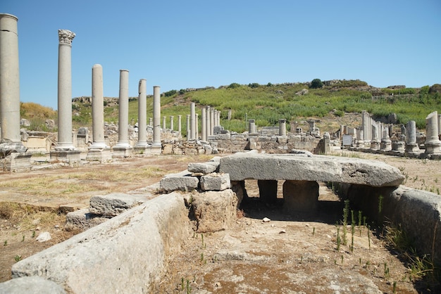 Antalya Turkiye의 Perge 고대 도시