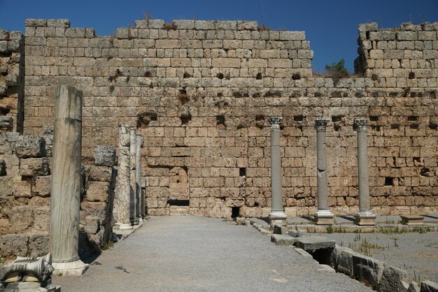 Perge oude stad in Antalya Turkiye