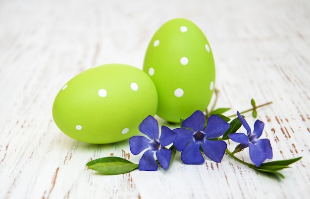 Periwinkle and easter eggs