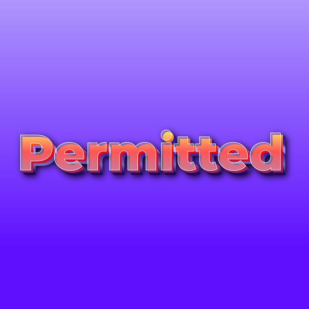 PermittedText effect JPG gradient purple background card photo