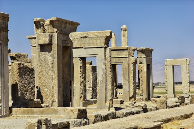 이란 고대 제국의 페르 세 폴리스 유적