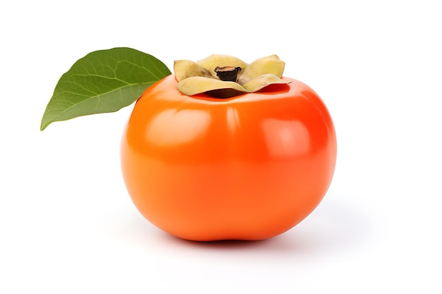 Persimmon fruit isolated on white background