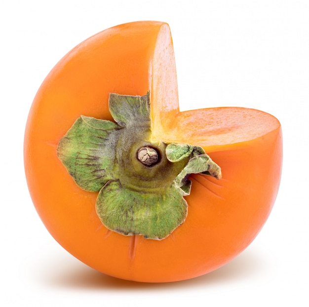 Persimmon isolated with shadow