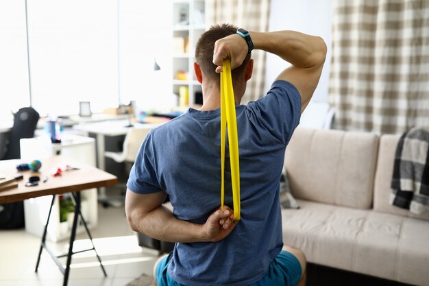 Person in blue tshirt silicone parts