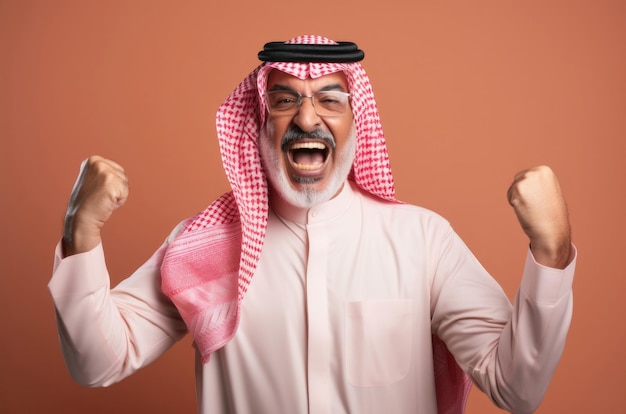 person celebrating a victory or success concept