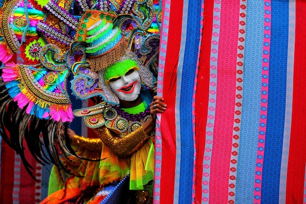 Person in costume during carnival