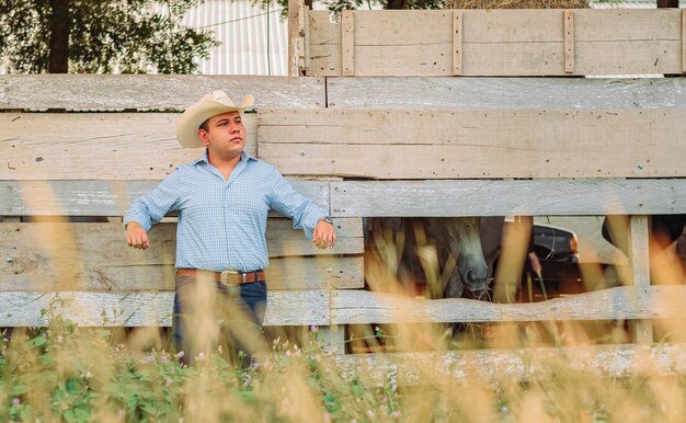 person in a cowboy hat