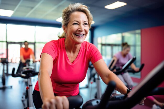 person doing exercise at gym fitness concept