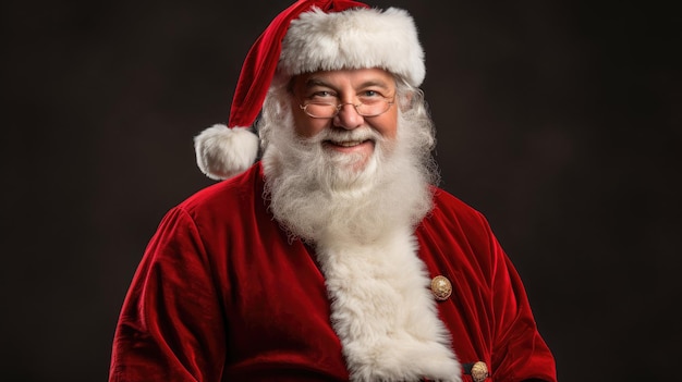 A person dressed as Santa Claus