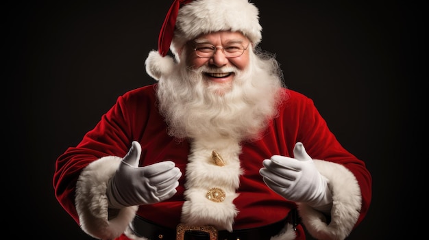 A person dressed as Santa Claus