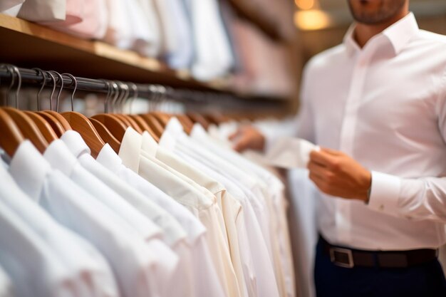 Person enthusiastically deciding on their white outfit for the new year's eve party and starting the year with hope