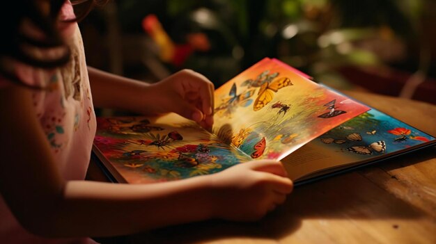 Photo a person holding a book