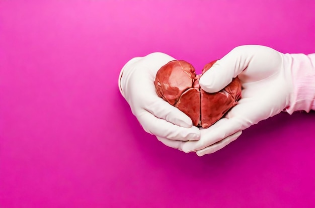 Photo a person holding a heart shaped chocolate covered in chocolate