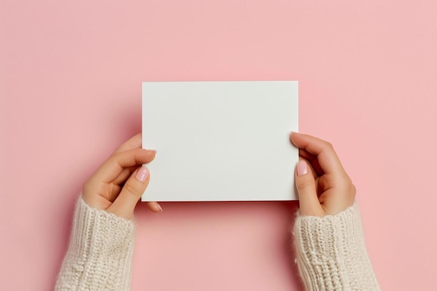 a person holding a piece of paper in their hands