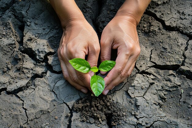 Person Holding a Plant in Their Hands