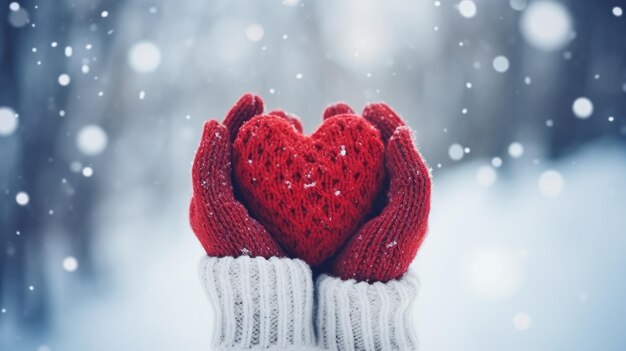 Person Holding Red Heart Symbol of Love and Affection