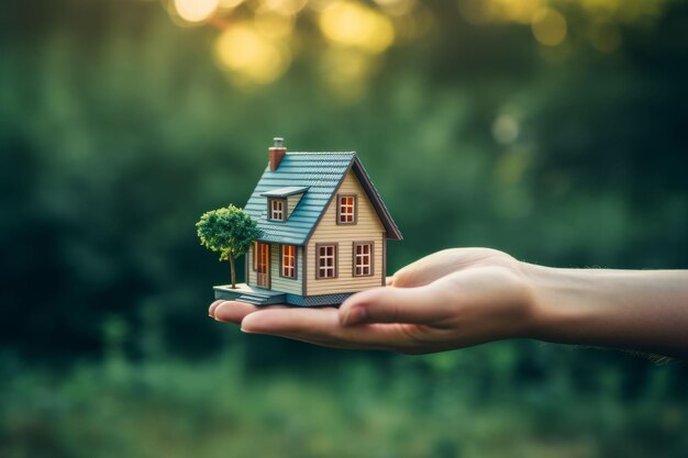 Person Holding Small House