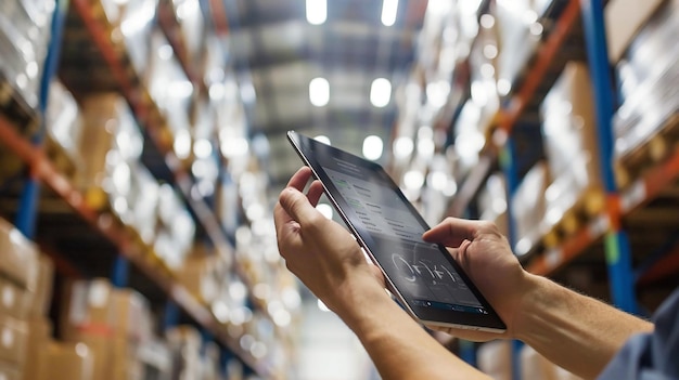 a person holding a tablet with the words quot the time of 3 00 quot