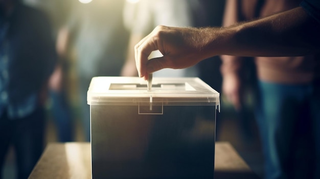 Photo a person is opening a box with a finger on the top.